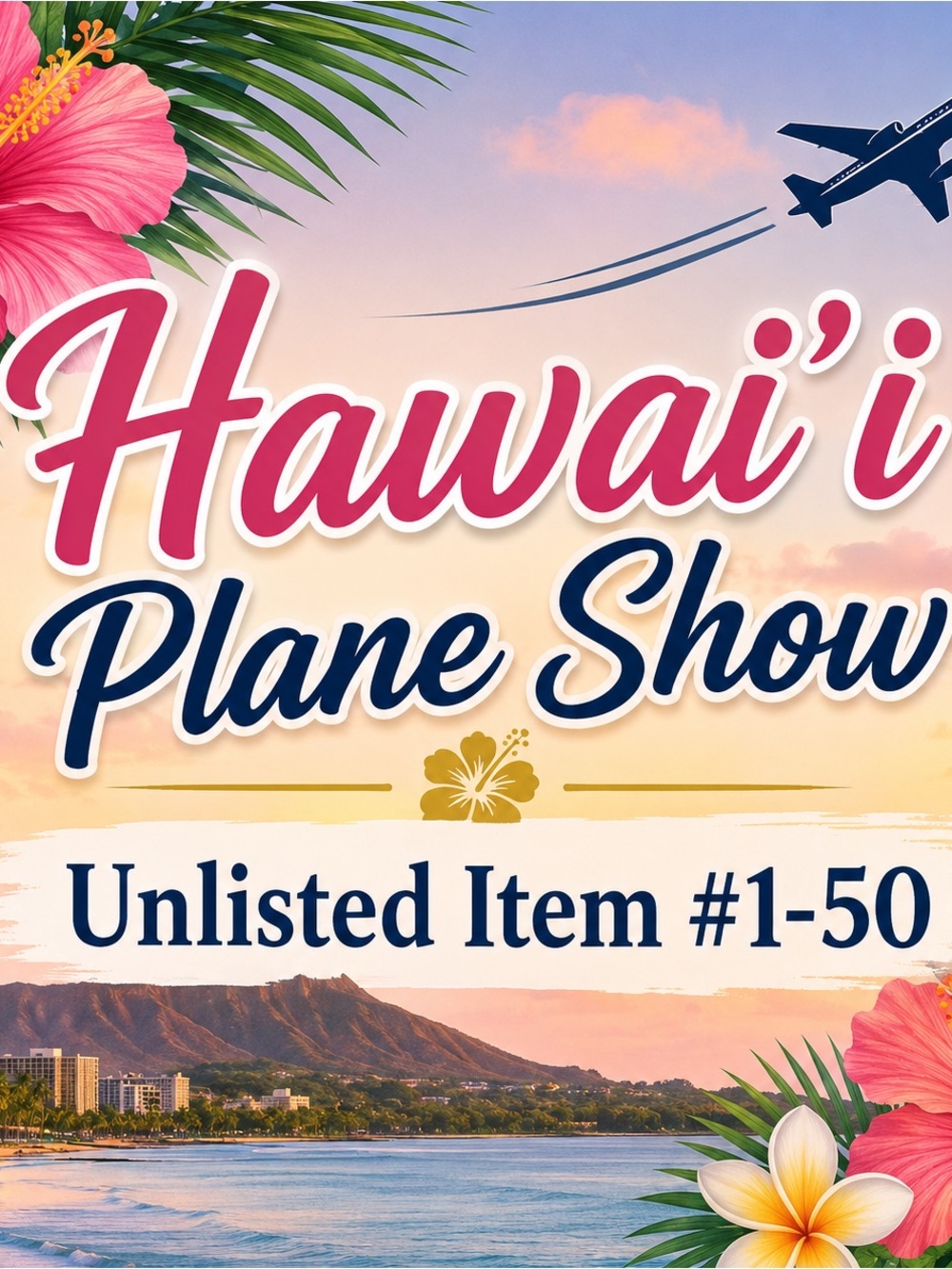 An Unlisted item #1-50 on the Hawai’i Plane Show w/@Jasmine_808